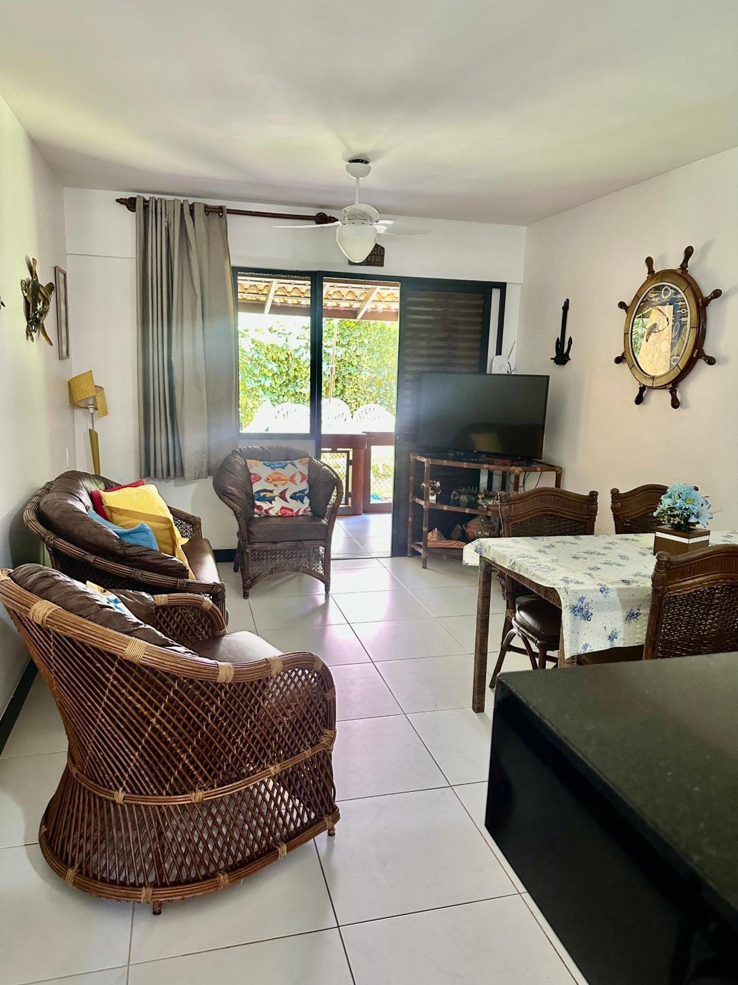 Flat Guarajuba 4 Quartos Terreo A Beira Mar - Pe Na Areia - Governanca Com Arrumadeira E Wi Fi Inclusos Camassari Extérieur photo
