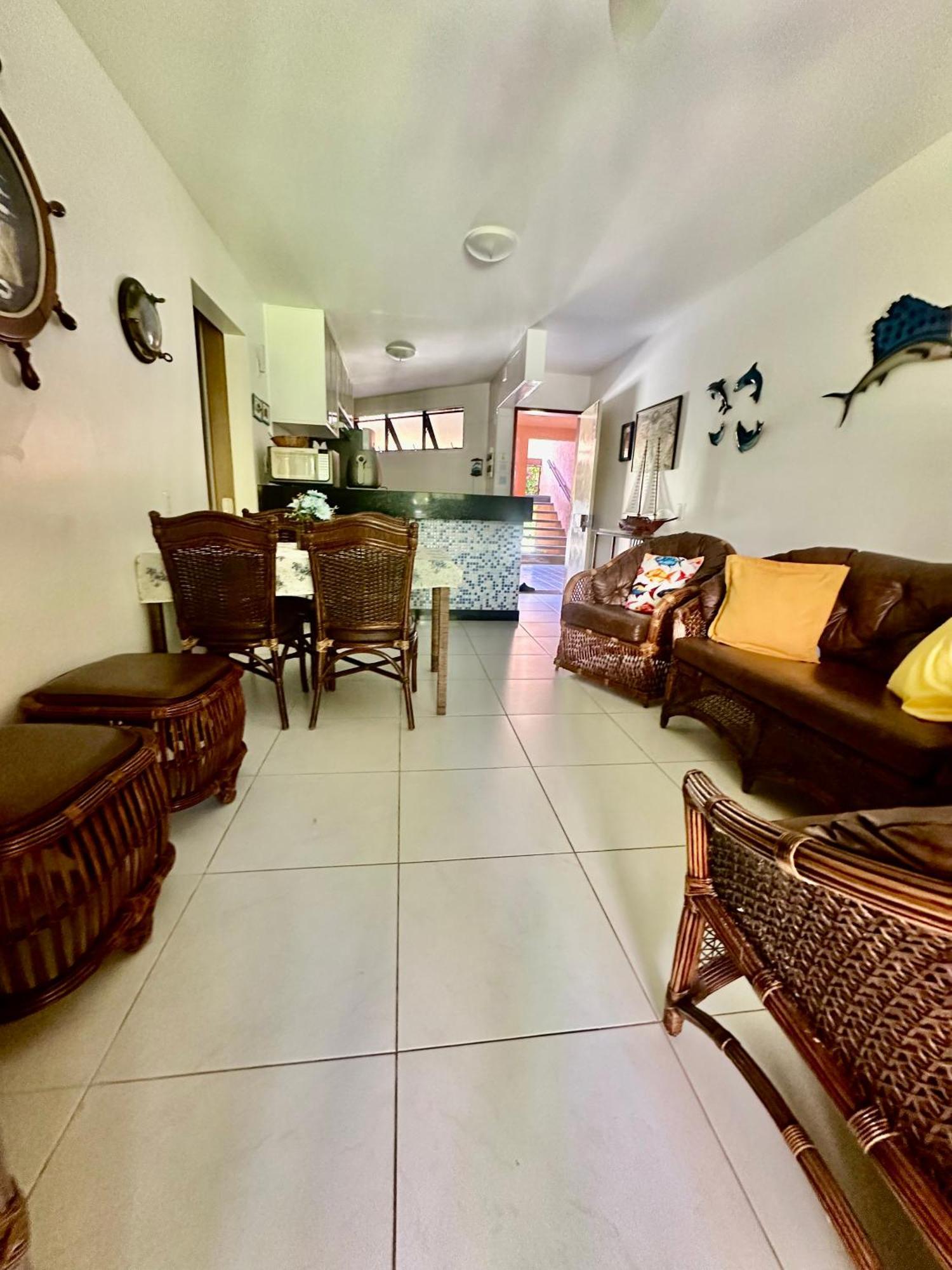Flat Guarajuba 4 Quartos Terreo A Beira Mar - Pe Na Areia - Governanca Com Arrumadeira E Wi Fi Inclusos Camassari Extérieur photo